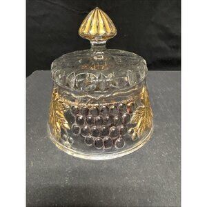 Antique Vintage EAPG US Glass Palm Beach Butter/Cheese Dish Cover Only 5.5" tall